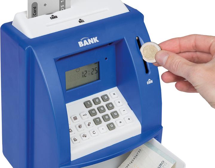 Actual product image Idena Cash Machine Blue Digital Money Box Sound