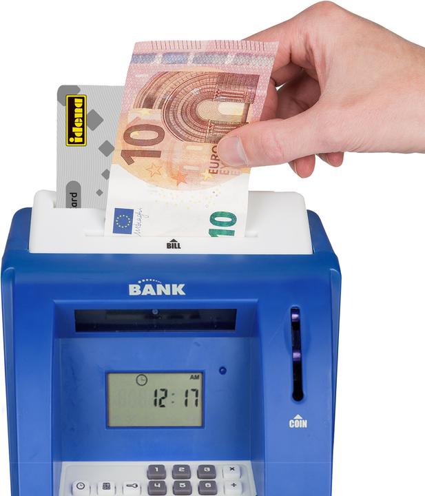 Actual product image Idena Cash Machine Blue Digital Money Box Sound