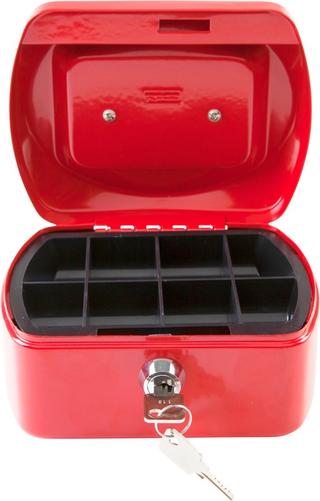 Actual product image Idena Cash box 6" 155x120x90mm, 8 compartments