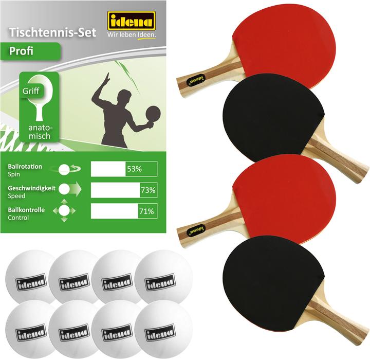 Idena Tischtennis-Set Profi 13teilig