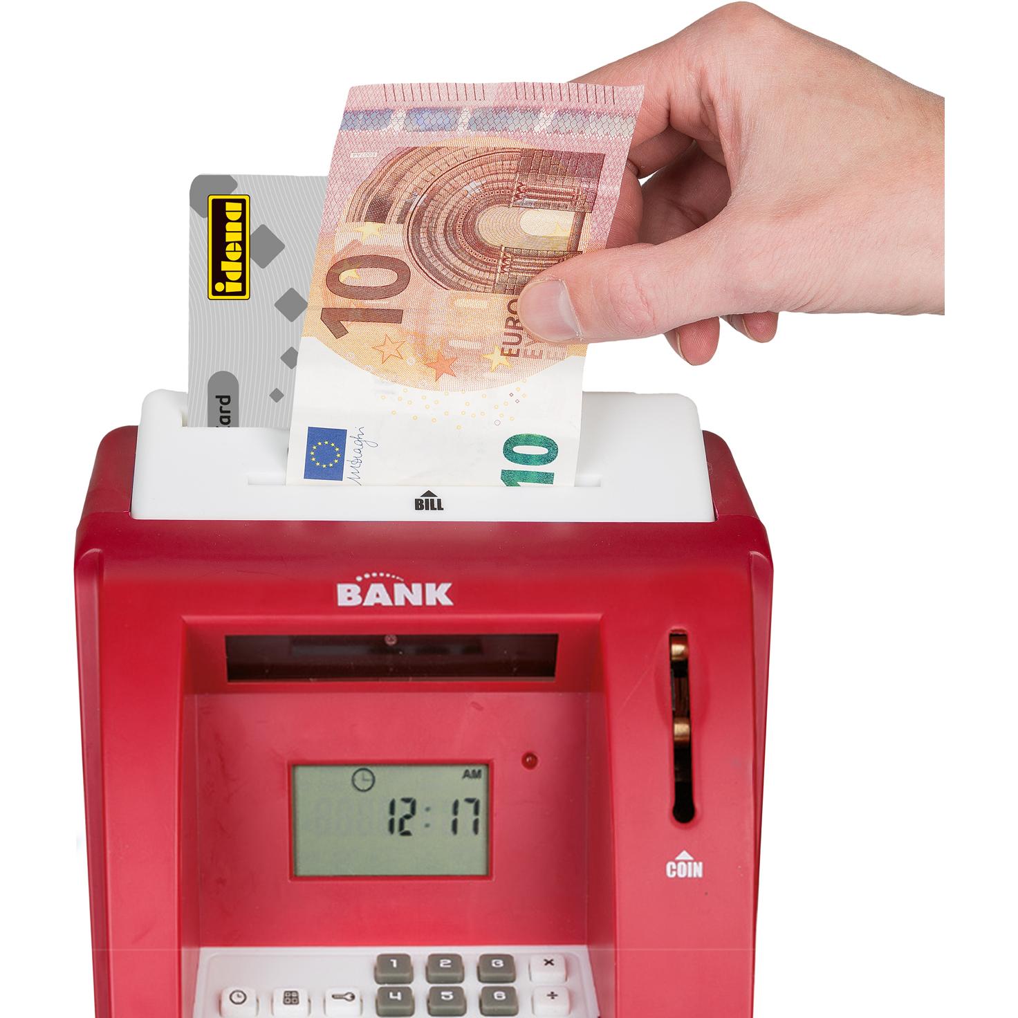 Thumbnail - Idena, Spardose, Geldautomat rot digitale Spardose Sound