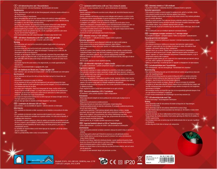 Actual product image Idena LED Advent Candlestick red 7 candle lights (7x)