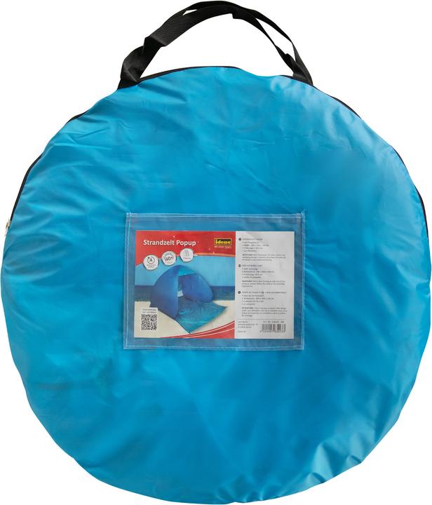 Actual product image Idena Beach Tent Popup 180X150X110cm blue (beach tent, 1.40 kg)