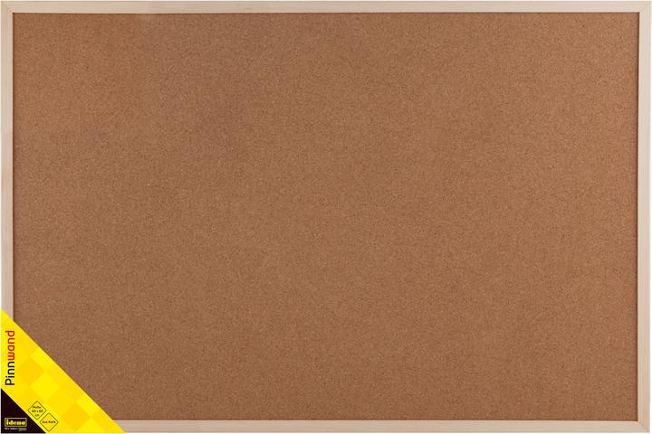 Actual product image Idena Pinboard 90x60cm with accessories (Bulletin board, 90 x 60 cm)