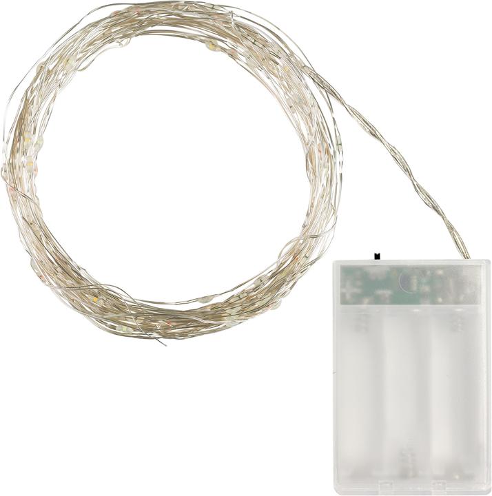Actual product image Idena Micro light chain 30 LED, warm white,6h timer (3.20 m)