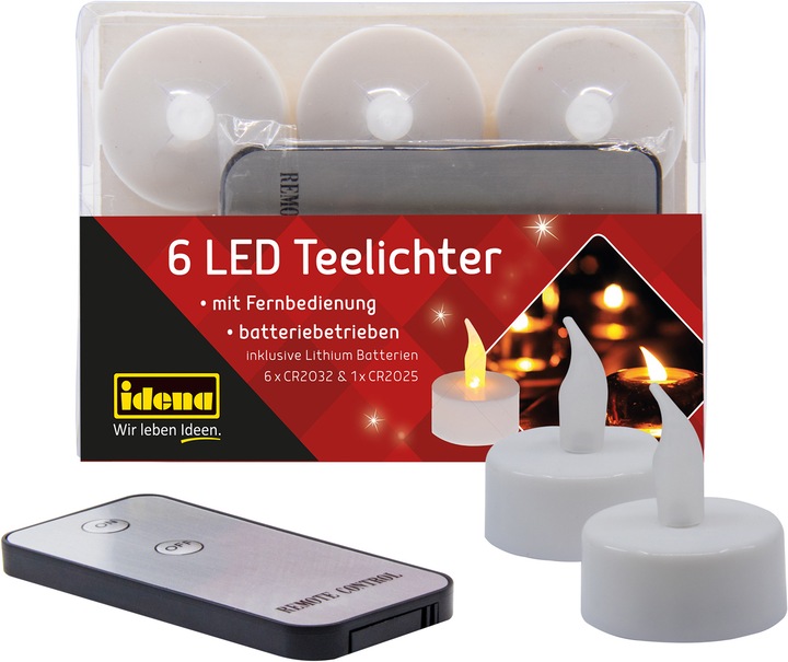 Actual product image Idena LED tea lights (6 x)