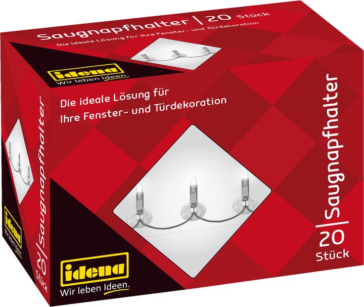 Produktbild Idena Saugnapfhalter 20er für Lichterketten (0.16 m)