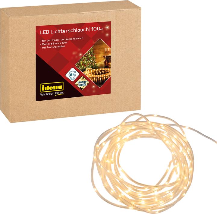 Produktbild Idena Lichterschlauch 100 LED ww Ø 5mm 10m (15 m)