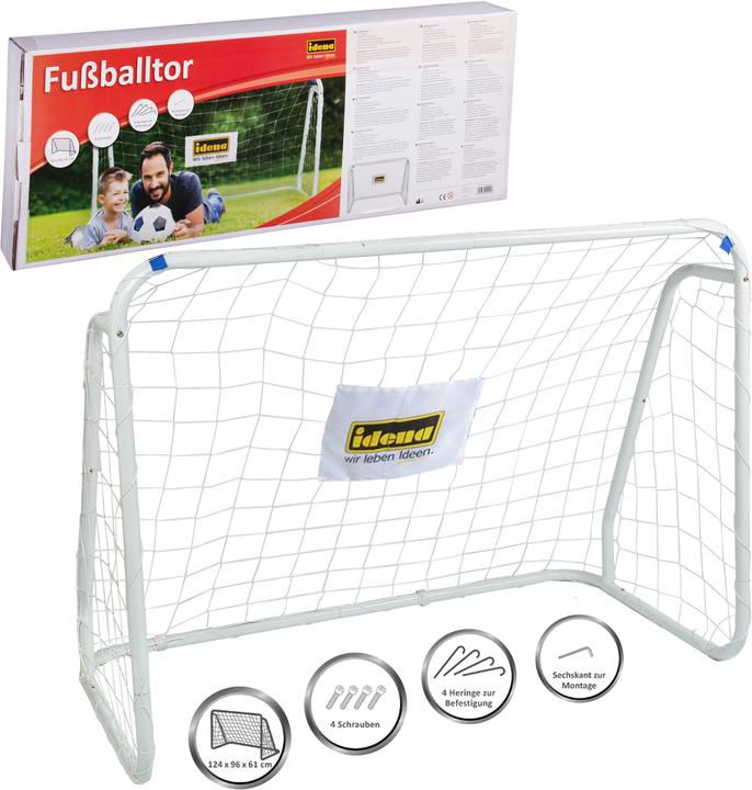 Idena Fussballtor Metall ca. 124x96cm