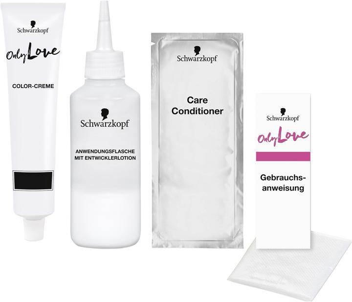 Produktbild Schwarzkopf Only Love Coloration (1.00 natürliches schwarz + Sticker)