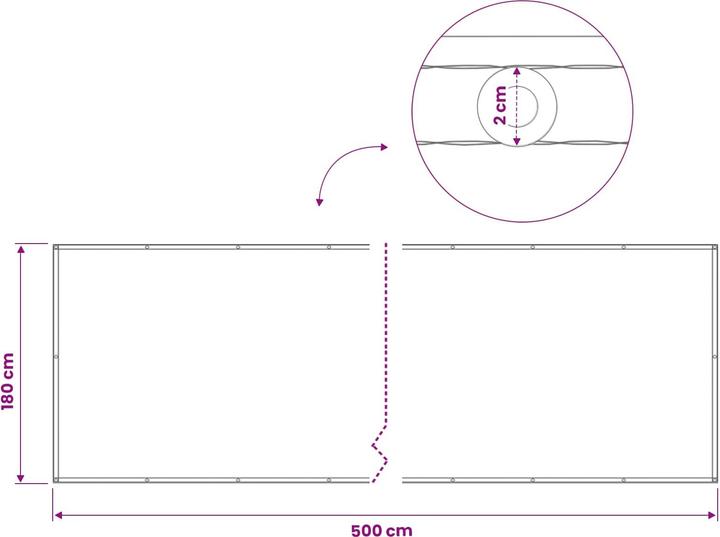 Produktbild vidaXL Balkonsichtschutz