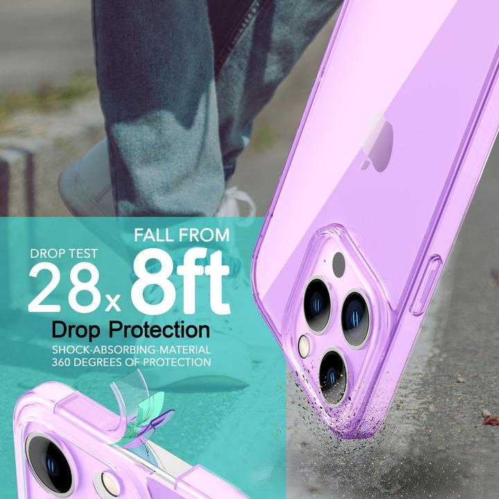 Produktbild Nalia Klar Transparente Neon Silikon Hülle (Apple iPhone 14 Pro Max)