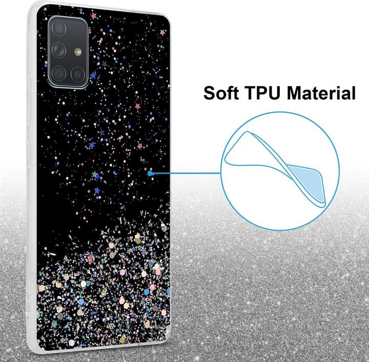 Actual product image Cadorabo TPU cover sparkling glitter (Samsung Galaxy A71)