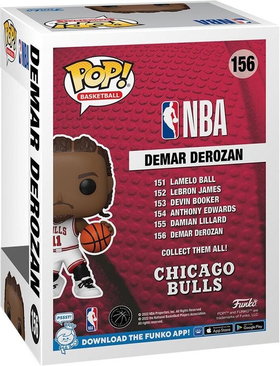 Actual product image Funko POP! NBA DeMar DeRozan (Chicago Bulls) (156)