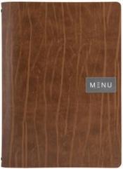Securit Porte-menus "RUGA", DIN A4, en cuir, marron