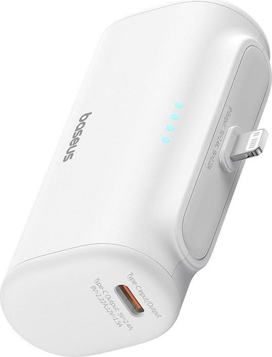 Immagine prodotto Baseus Powerbank OS-Baseus Compact IP 5000mAh 20W (white) (5000 mAh, 20 W, 18.50 Wh)