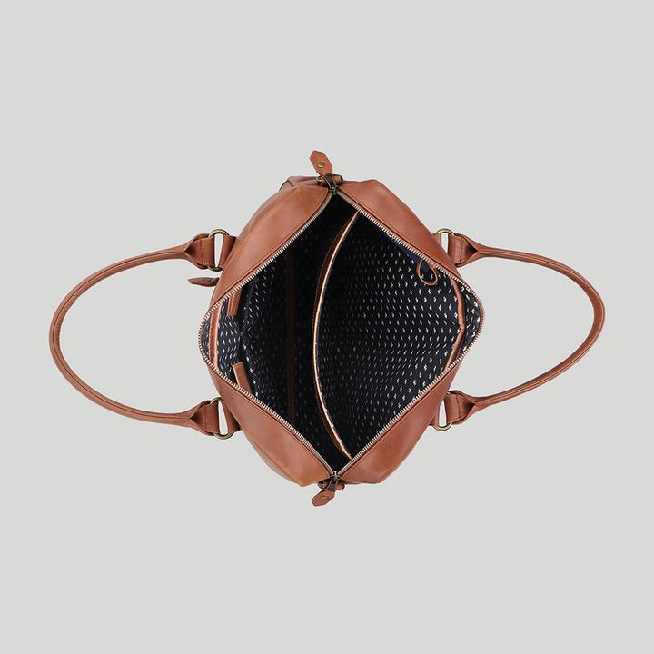 Image du produit Buckle & Seam Serviette Everett Cognac/Dots (16")