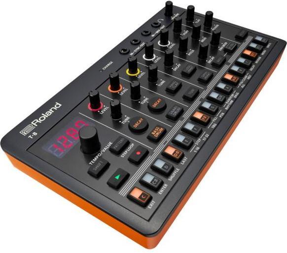 Actual product image Roland Aira T-8 Beat Machine with headphones