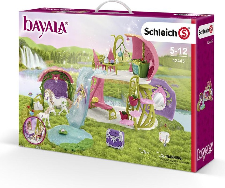 Actual product image Schleich Glittering flower house with unicorns, S