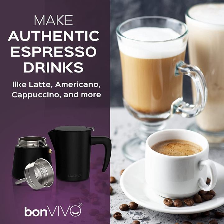 Immagine prodotto BonVivo Caffettiera per espresso 100ml, rame (2 T.)