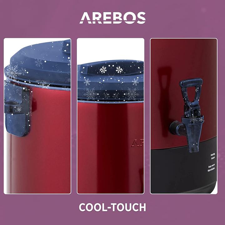 Produktbild Arebos Einkochautomat 1800 W 28L in Rot (28 l)