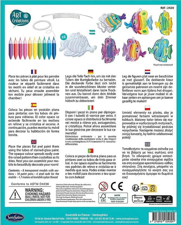 Actual product image Sentosphere Mobile Fish Craft Set