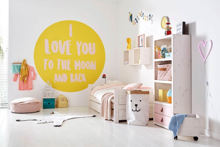 Produktbild Lifetime Kidsrooms Pop Up Bett Einzelbett 90x200 mit Gaestebett und Roll Lattenrost (90 x 200 cm)