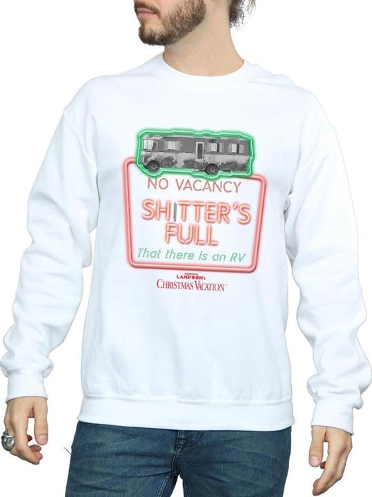 Produktbild National Lampoon´s Vacation National Lampoon's Christmas Vacation Greyscale No Vacancy Sweatshirt (S)