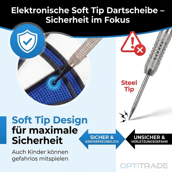 Produktbild Unicorn Elektronische LED Dartscheibe inkl. 6 Pfeile