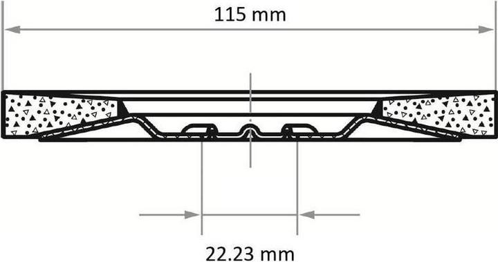 Actual product image Abrasive flap disc SLTT 115 grit 40 zirconia alumina steel backing PU: 10 (40)