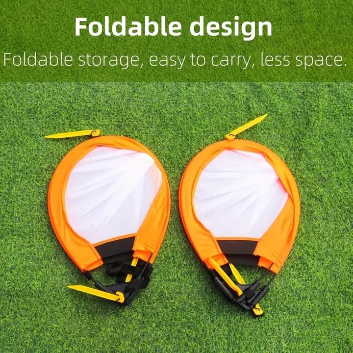 Actual product image Fun Outside 2 Stück Faltbares Fussballtor, Pop-Up Mini-Trainings-Tore