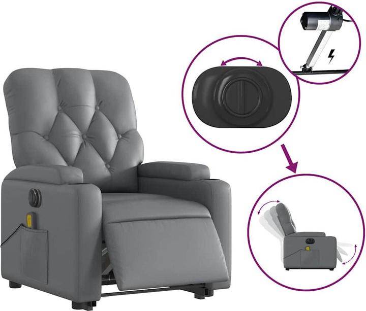 Image du produit vidaXL Massagesessel mit Aufstehhilfe