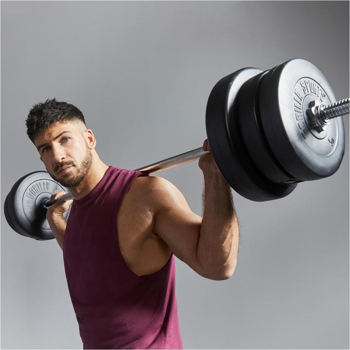 Actual product image Gorilla Sports Barbell set (2 x 5 kg, 2 x 15 kg, 2 x 10 kg, 4 x 2.5 kg, 4 x 1.25 kg)