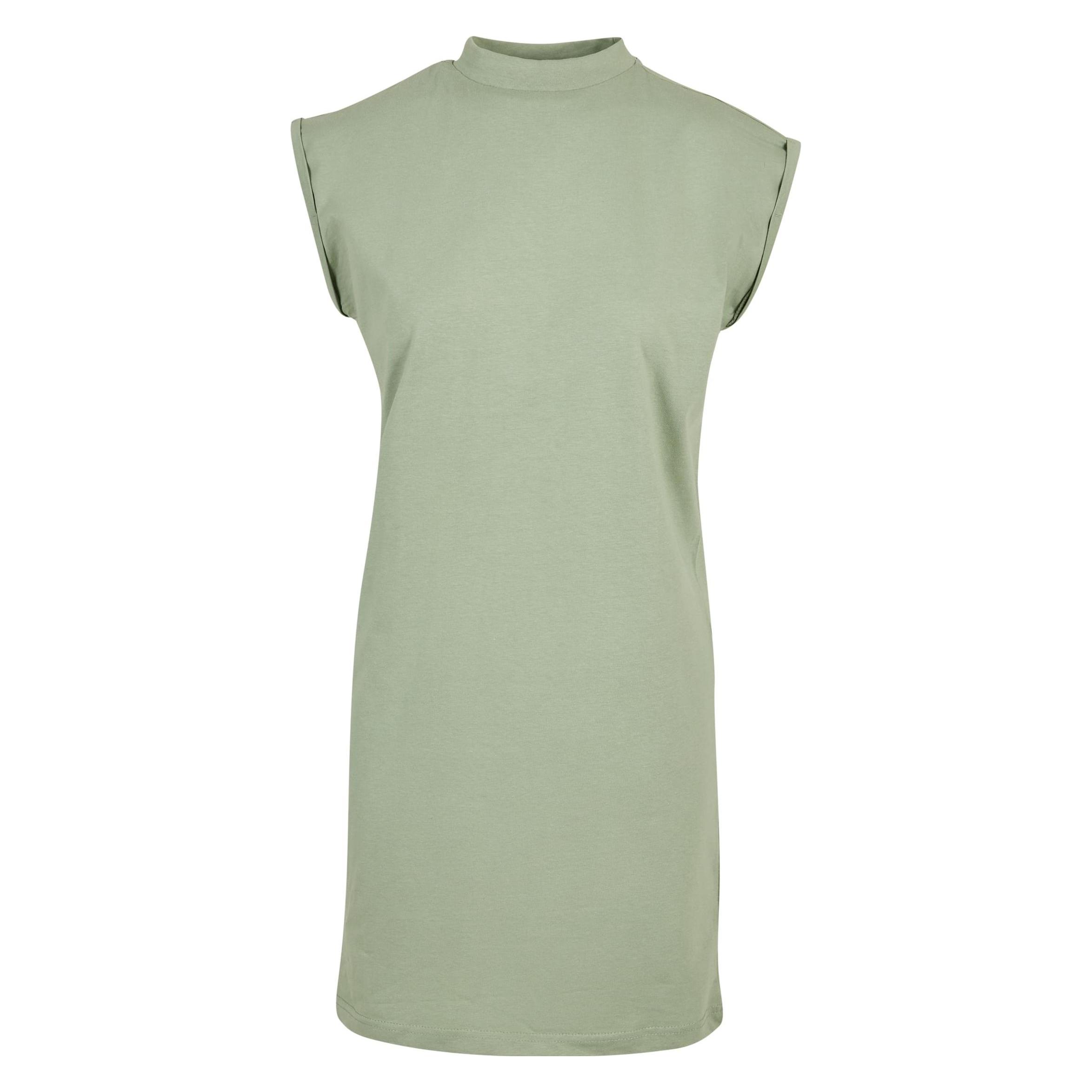 Build Your Brand, Damen, Kleider, Ladies' Turtle Extended Shoulder Dress, Grün, (Xxl)