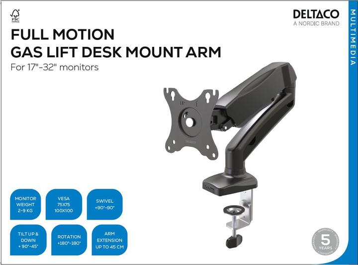 Image du produit Deltaco ARM-534 (Tables, 27", 6.50 kg)