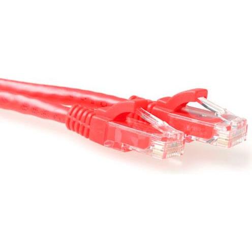 Thumbnail - ACT Red 15 meter U/UTP CAT6 patch cable snagless with RJ45 connectors. Cat6 u/utp snagless rd 15.00m (U/UTP, CAT6, 15 m)...
