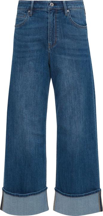 Actual product image S.Oliver Jeans-Hose Cropped-Jeans Suri / Regular Fit / Mid Rise / Wide Leg / mit Aufschlag (34)