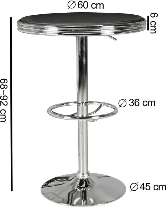 Immagine prodotto Wohnling American Diner (60 x 60 x 68 cm)