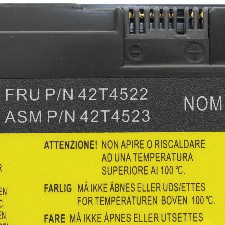 Actual product image AccuCell ThinkPad X300 Battery as replica battery from suitable for 42T4641 (3600 mAh)