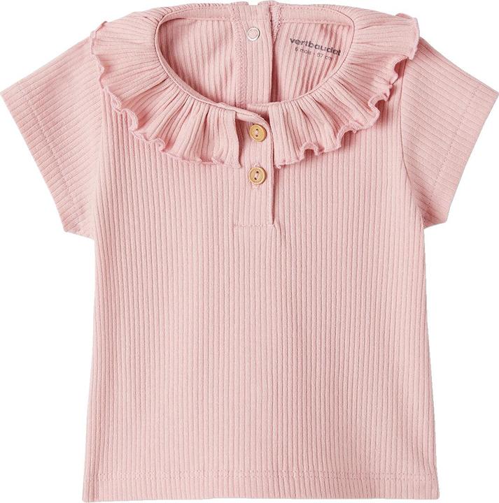 Vertbaudet Mädchen Baby T-Shirt mit Zierkragen (68)