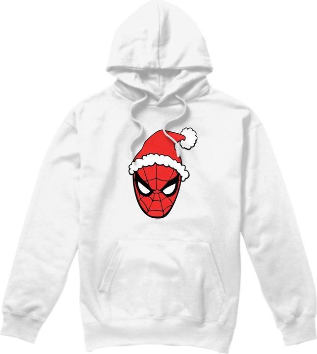 Immagine prodotto Spiderman Felpa con Cappuccio Cappello da Babbo Natale Uomo (M)