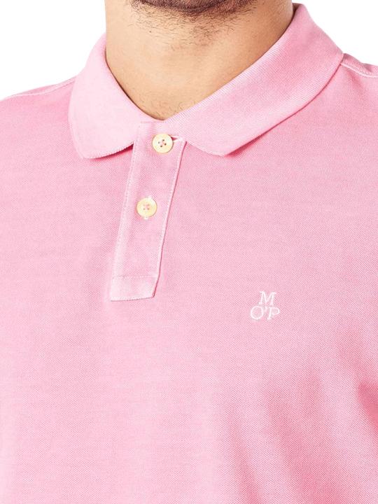 Actual product image Marc O'Polo Short Sleeve Polo Rib Details Raspberry (XXL)
