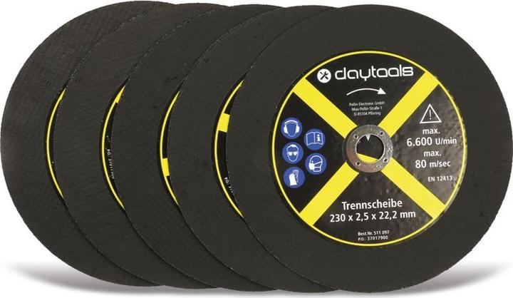 Actual product image Daytools Metal cutting disc, 230x2.5x22.2 mm, 5 pieces