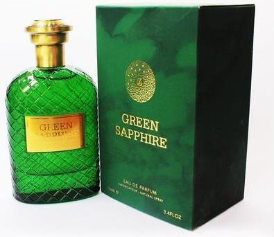 Actual product image Ameer Al Oud Fragrance World Green Sapphire Eau De Parfum 100ml (Eau de parfum, 100 ml)