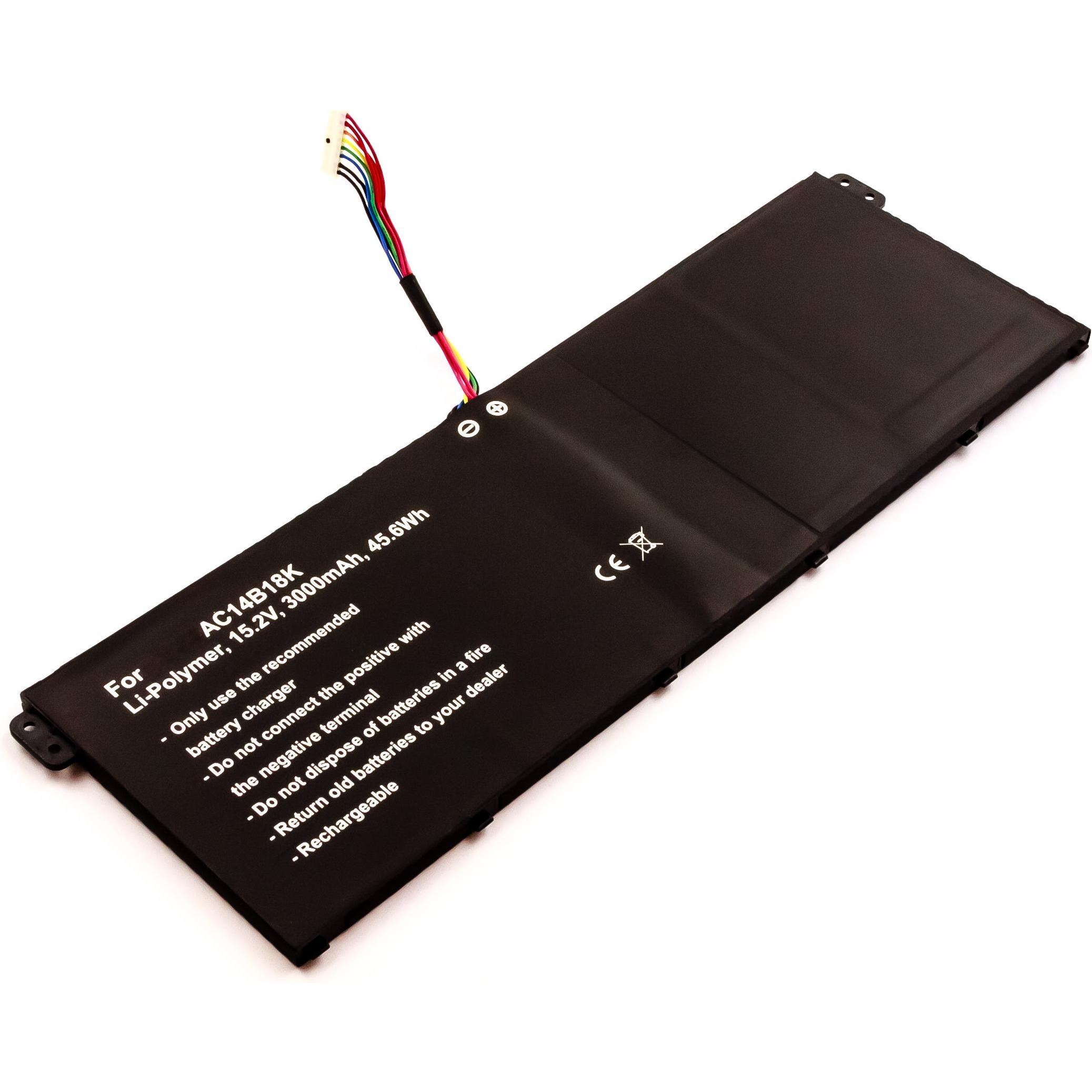 AGI Akku kompatibel mit Acer Aspire V3-371-5984 kompatiblen - Akku - 3.200 mAh - Bat (3000 mAh), Notebook Akku, Schwarz