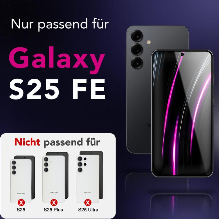Produktbild Nalia Displayschutz "AntiSpyX" - Privacy Schutz Glas 9H Härte - Anti-Spy Screen Protector Tempered Glass (Samsung Galaxy S25 FE)
