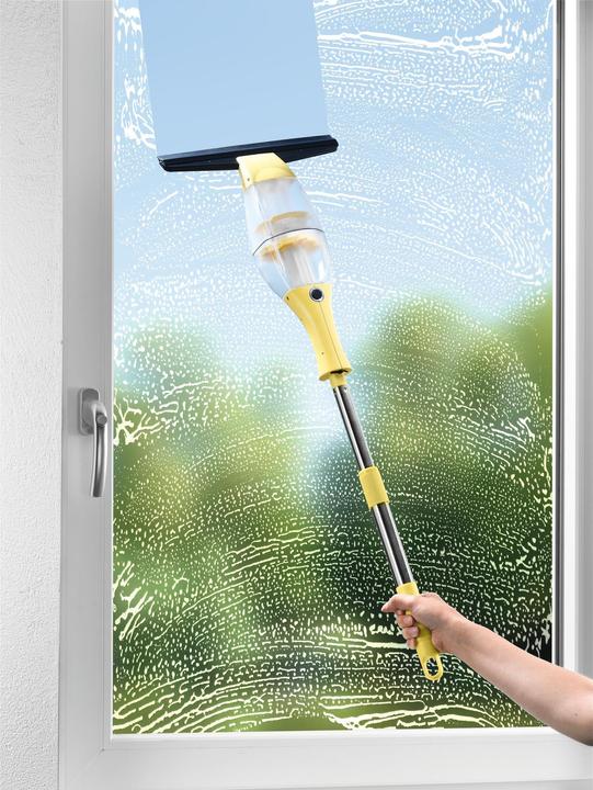 Actual product image CleanMaxx Window vacuum cleaner yellow/black, Number of suction nozzles: 1, Max