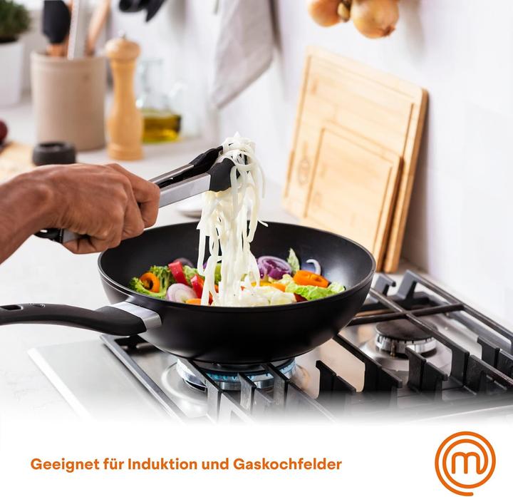 Immagine prodotto Masterchef Wokpfanne (28 cm, Wok, Acciaio inossidabile, Alluminio)