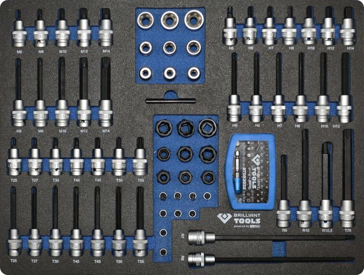 Actual product image Brilliant Tools Werkstattwagen mit 7 Schubladen und 347 Werkzeugen (347 x)