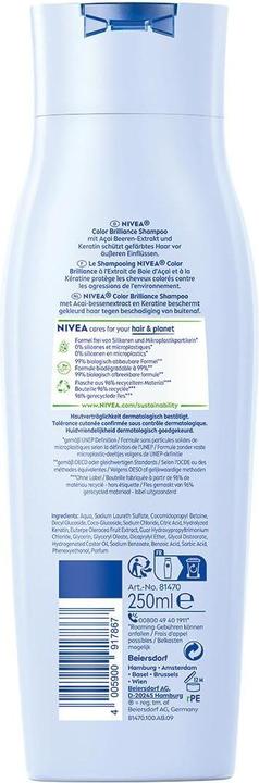 Actual product image NIVEA Classic Care Shampoo (Liquid shampoo, 250 ml)